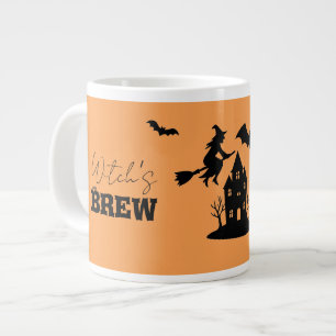 Spooky Haunted House & Witch Silhouette   Grote Koffiekop