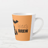 Spooky Haunted House & Witch Silhouette | Latte Mok (Rechts)