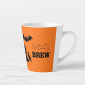 Spooky Haunted House & Witch Silhouette | Latte Mok (Rechts)