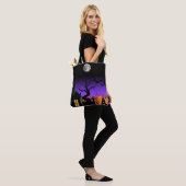 Spooky Haunted Night Halloween Tote Bag (Op model)