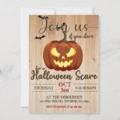 Spooky Haunted Pumpkin Carving Halloween Scary Kaart (Voorkant)