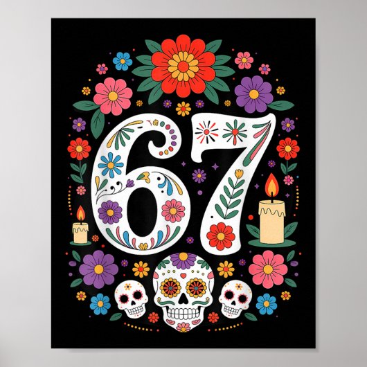 Spooky Haunted Six Seven Trending 67 Gen Alpha  Poster (Voorkant)