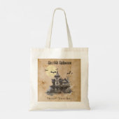 Spooky Haunted Trick or treat Halloween Tote Bag (Achterkant)