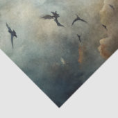 Spooky Haunting Fantasy Gothic Raven  Tissuepapier (Detail)