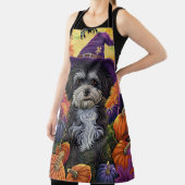 Spooky Havanese hond Halloween heks en pompoen Schort (Insitu)