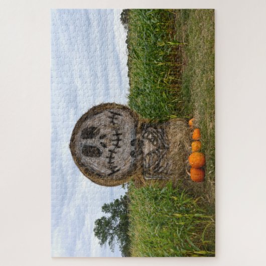Spooky Hay Bale Legpuzzel (Verticaal)