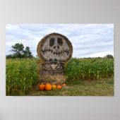 Spooky Hay Bale Poster (Voorkant)