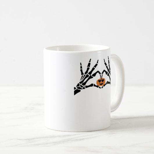 Spooky Heart Hands Classic Koffiemok (Voorkant rechts)