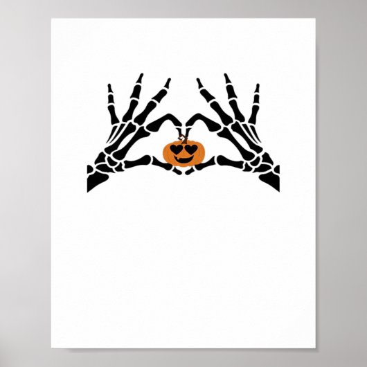 Spooky Heart Hands Classic Poster (Voorkant)