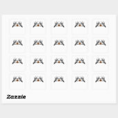 Spooky Heart Hands Classic Vierkante Sticker (Vel)