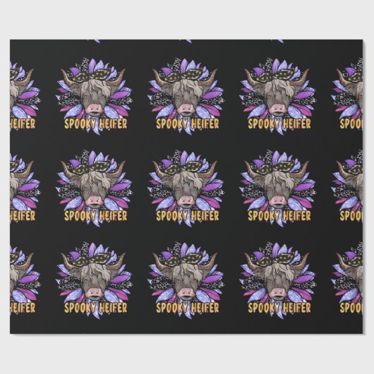 Spooky Heifer Cadeaupapier (Vlak)