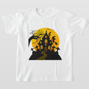 Spooky heks en huis Halloween plezier  T-shirt