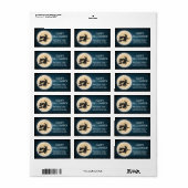 Spooky heks gelukkig Halloween retour adres Etiket (Full Sheet)