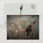 Spooky Heks Halloween Briefkaart (Voorkant / Achterkant)