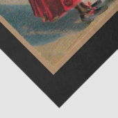 Spooky heks met zwarte kat en duivels tissuepapier (Detail)