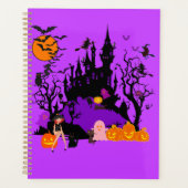 Spooky heksen kasteelfeest planner (Voorkant)