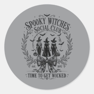 Spooky Heksen Sovernement Agentschap Club Seizoen Ronde Sticker