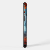 Spooky Herfst bossen met een spook iPhone Hoesje (Rechterkant)