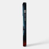 Spooky Herfst bossen met een spook iPhone Hoesje (Linkerkant)