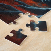 Spooky Herfst bossen met een spook Legpuzzel (Zijkant)
