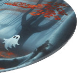 Spooky Herfst bossen met een spook Snijplank (Hoek)