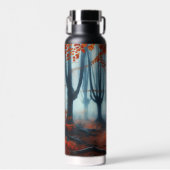 Spooky Herfst bossen met een spook Waterfles (Voorkant)