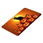 Spooky herfstnacht met gloeiende pompoenen magneet (Linkerzijde)