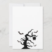 Spooky Hey Boo Kinder Halloween Verjaardagsfeest Kaart (Achterkant)