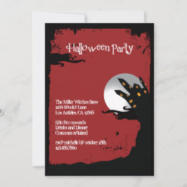 Spooky Hill Halloween Party Invitation Kaart