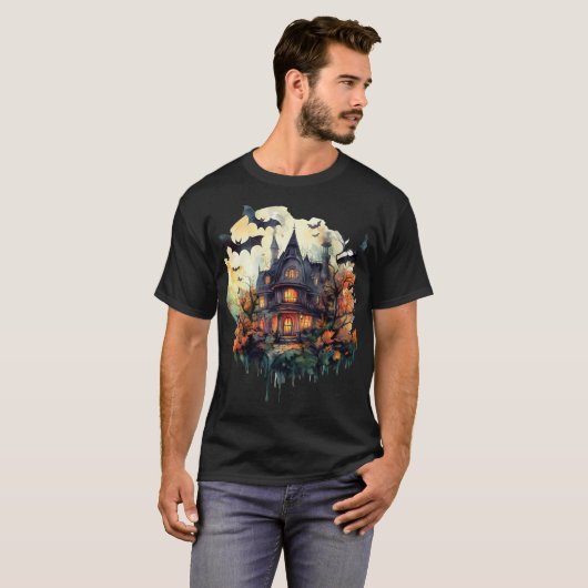 Spooky Home Design T-shirt (Voorkant volledig)
