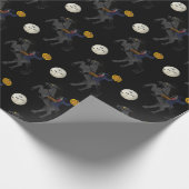 Spooky Hoofdloze Ruiter Sleepy Hollow Halloween Cadeaupapier (Hoek)