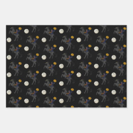Spooky Hoofdloze Ruiter Sleepy Hollow Halloween Inpakpapier Vel