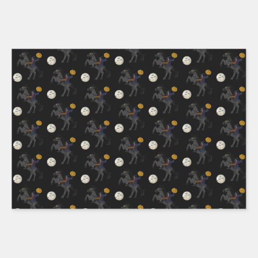 Spooky Hoofdloze Ruiter Sleepy Hollow Halloween Inpakpapier Vel (Voorkant)