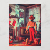 Spooky Horror Christmas Briefkaart (Voorkant)