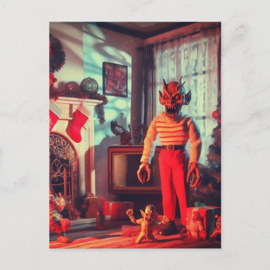 Spooky Horror Christmas Briefkaart (Voorkant)
