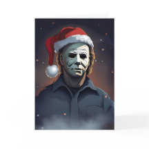 Spooky Horror Film Xmas Kaart