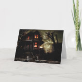 Spooky House3 Halloween wenskaart Kaart (Achterkant)