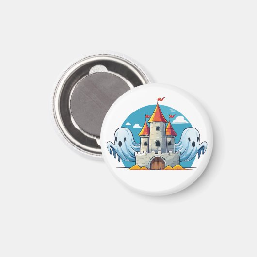 spooky house and ghost magneet (Voorkant / Achterkant)