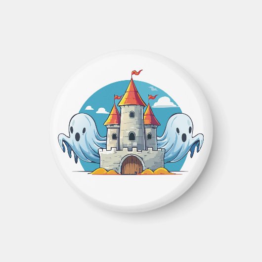 spooky house and ghost magneet (Voorkant)