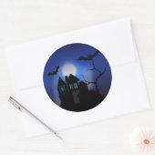 Spooky House Classic Round Sticker (Envelop)