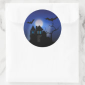 Spooky House Classic Round Sticker (Tas)