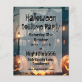 Spooky House en enge pompoenen Halloween Party Flyer (Voorkant)