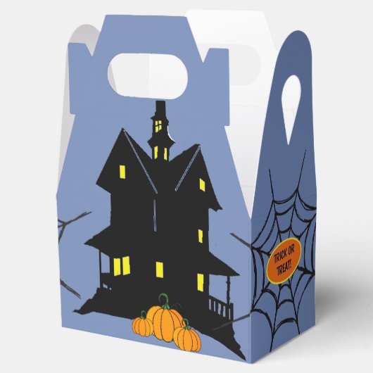 Spooky House en spinnenweb Bedankdoosjes (Geopend)