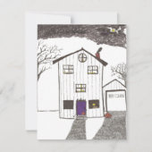 Spooky house Halloween nodigen Kaart (Voorkant)