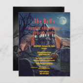 Spooky House Halloween Party Invitation (Voorkant / Achterkant)