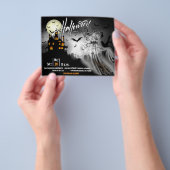 Spooky House Halloween Party Invite Flyer (Hand)