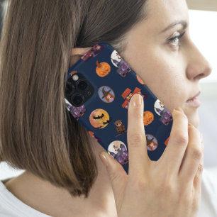 Spooky House Leuke Kleine Heks Uil Maan Halloween Case-Mate iPhone Case