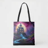 Spooky House op Halloween Hill Tote Bag (Voorkant)
