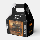 Spooky House Pompoen Halloween Collectie Bedankdoosjes (Voorkant Zijde)