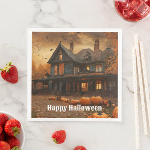 Spooky House Pompoen Halloween Collectie Servet